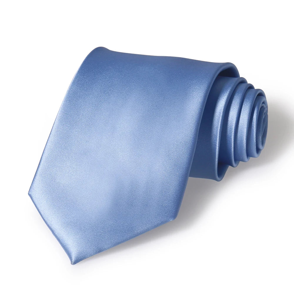 8CM Waterproof Solid Elegant Style Man Neckties