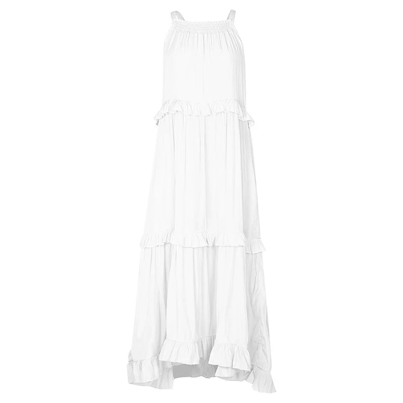 Women’s Elegant Ruffle Maxi Sundress