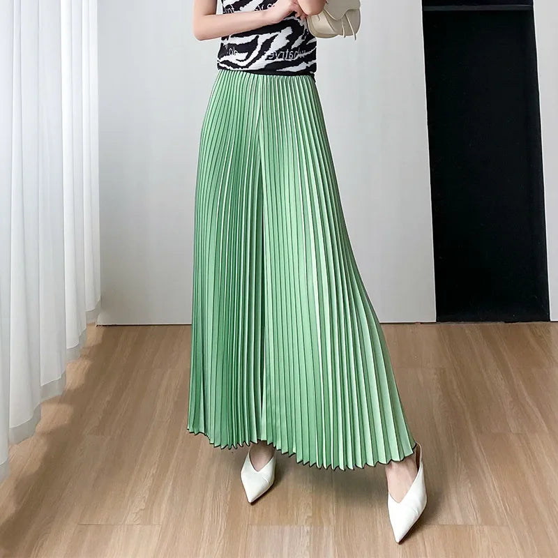 Summer High-End Wide Leg Skirt Pants