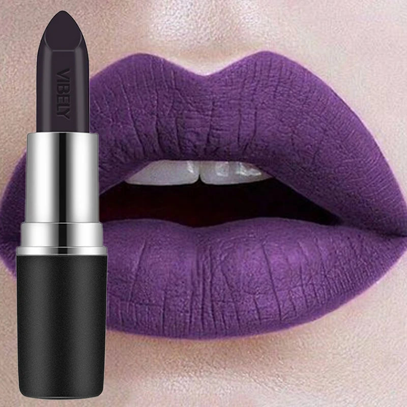 Frosted Velvet Matte Lipstick – 29 Bold Shades, Waterproof & Non‑Fading