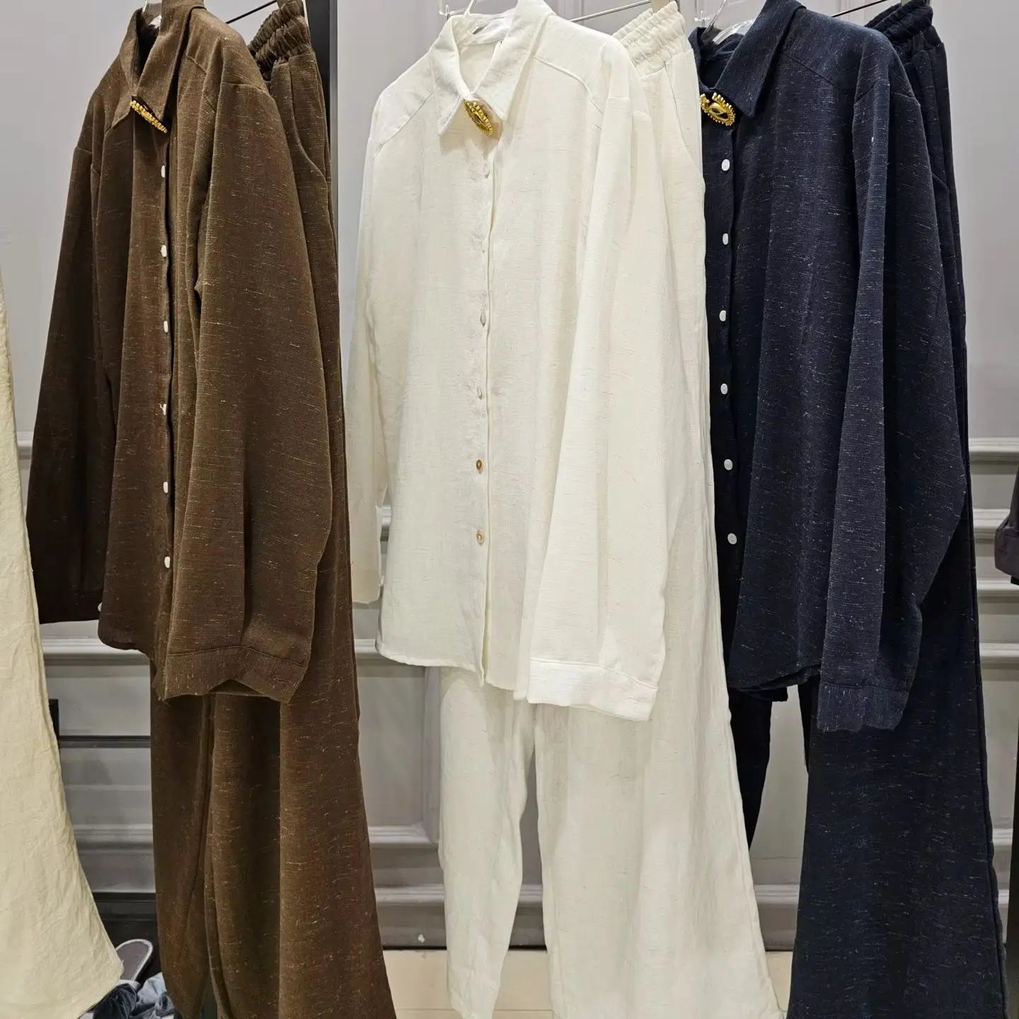 Women Cotton Linen 2 Piece Set