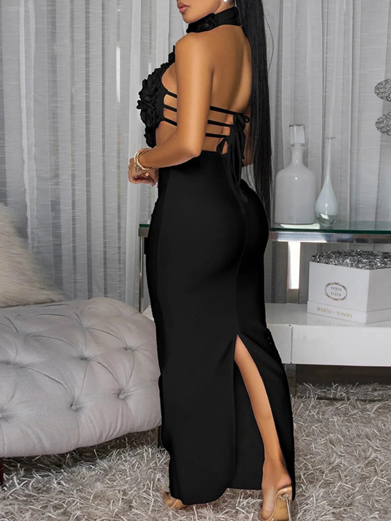 Sexy Backless Maxi Summer Dress