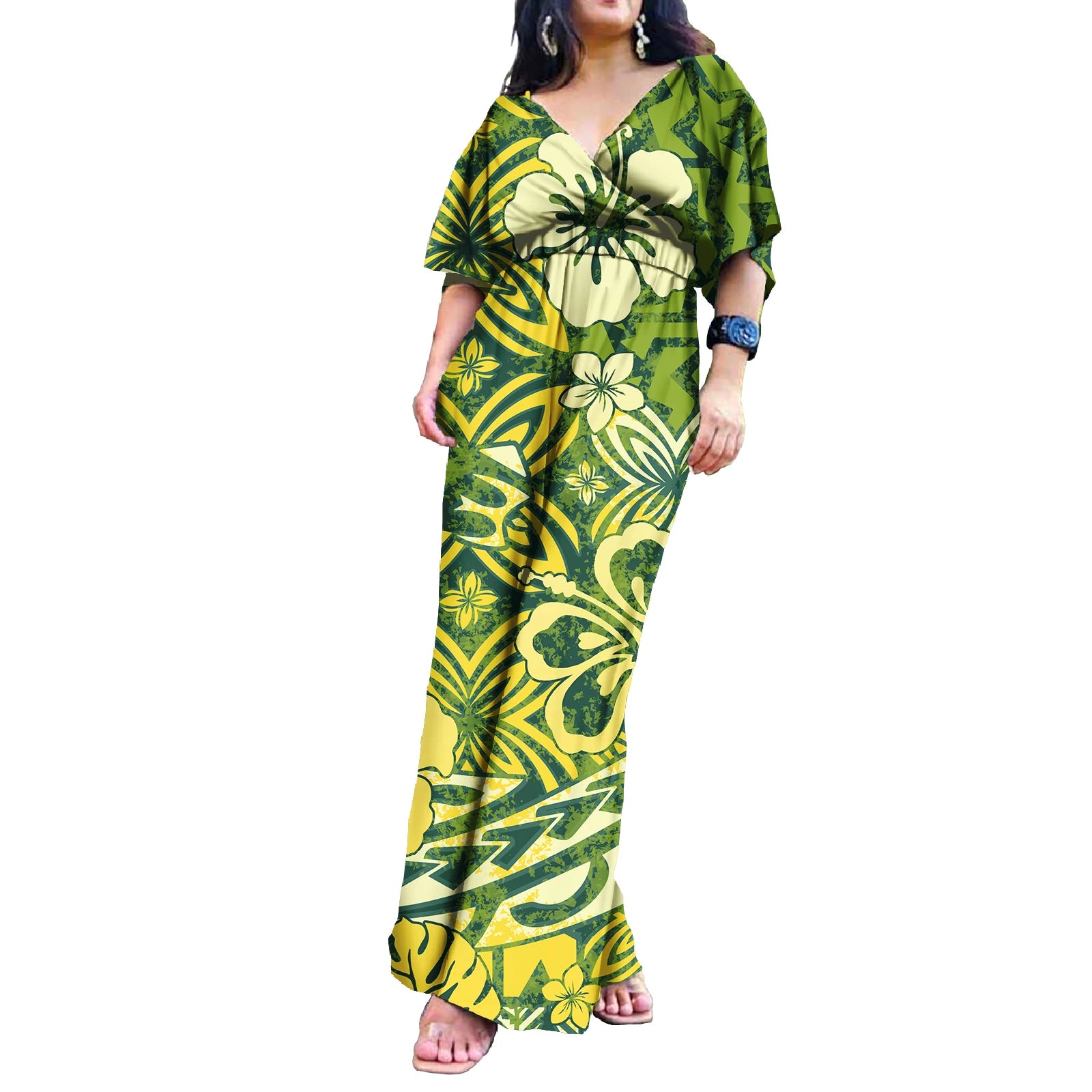 Island Style Hawaii Floral  Polynesian Jumpsuits