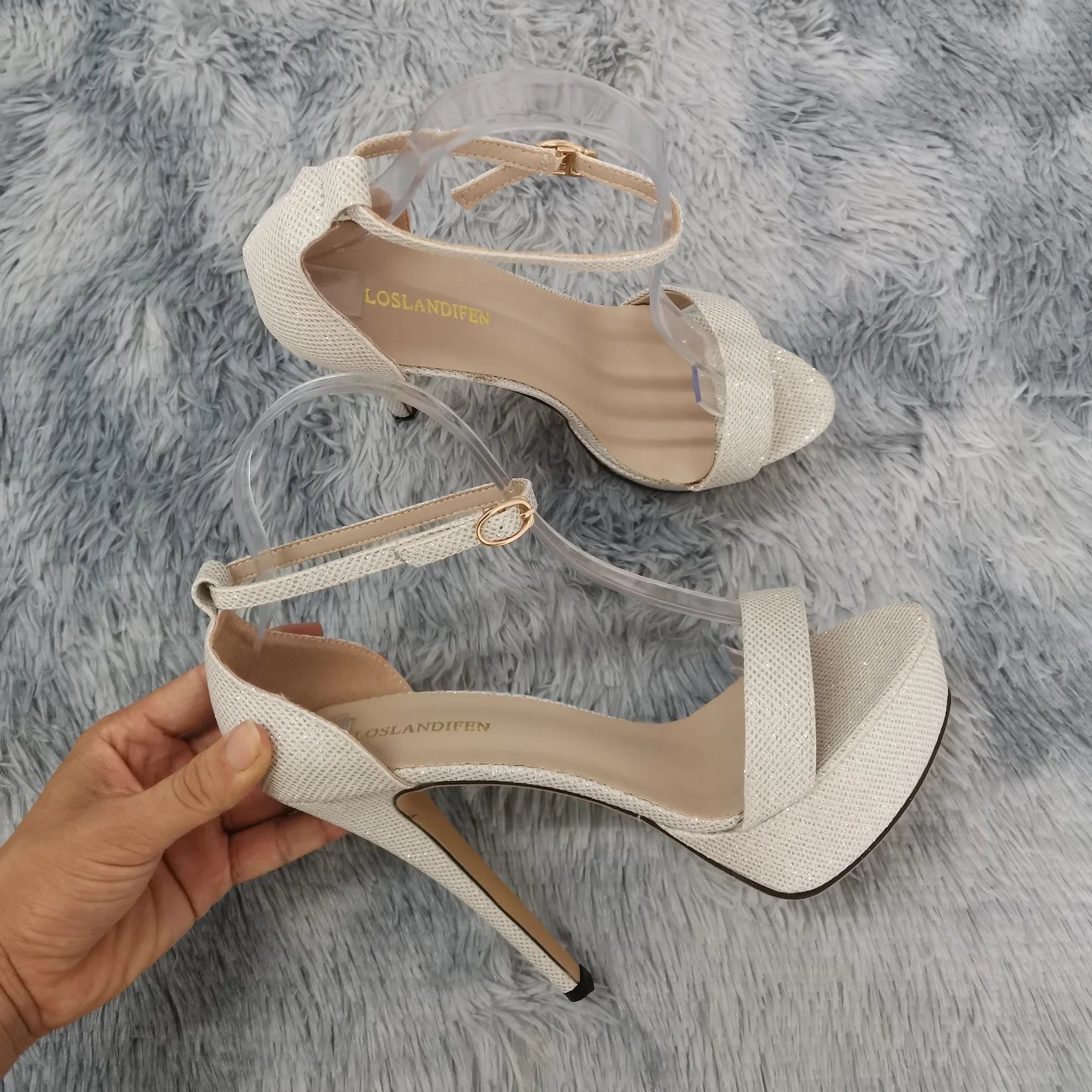 Sexy Open Toes 14cm Super High Heels Peep Toes Platform Stilettos