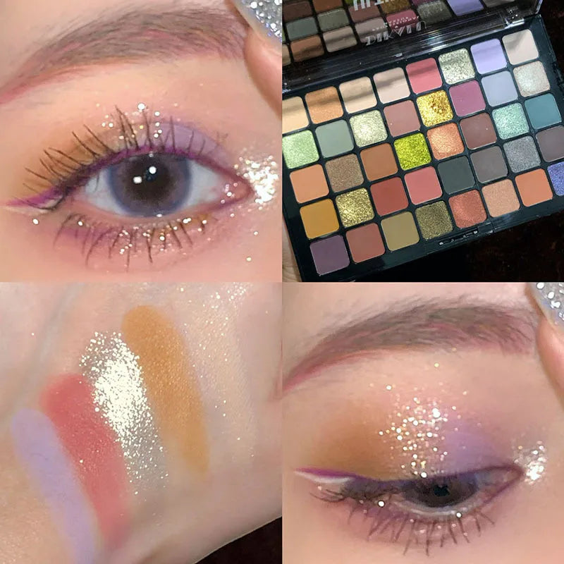 Shimmer 40 Colors Glitter Pigment Eye Shadows