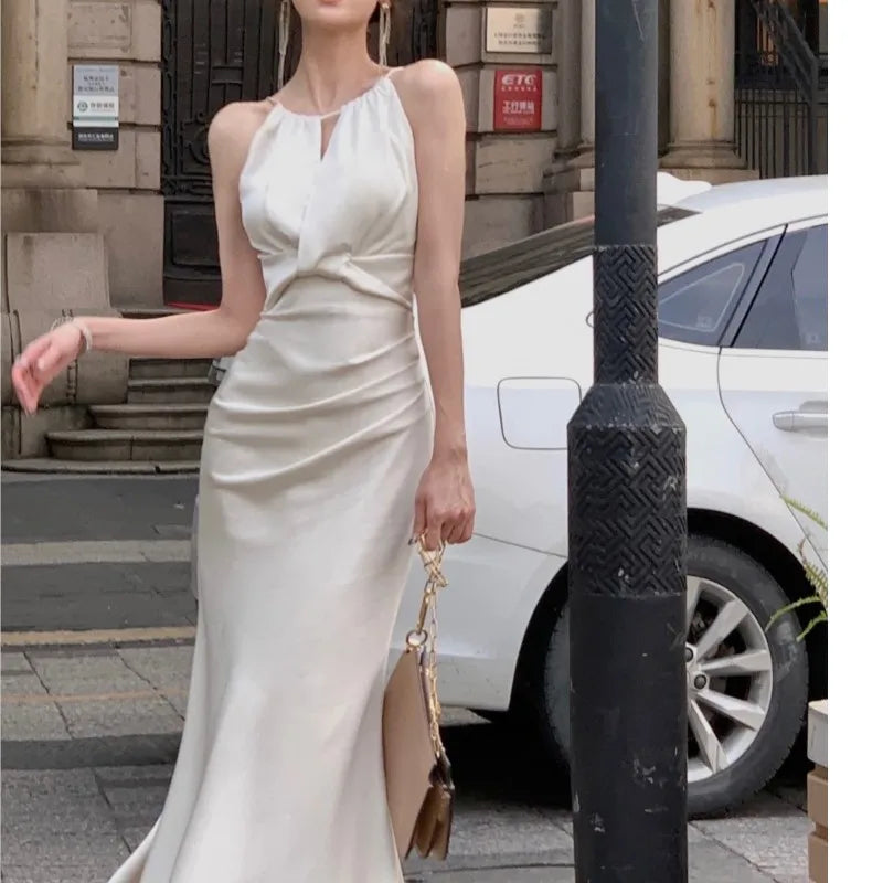 New Summer Elegant Sleeveless Slim Mermaid Dress