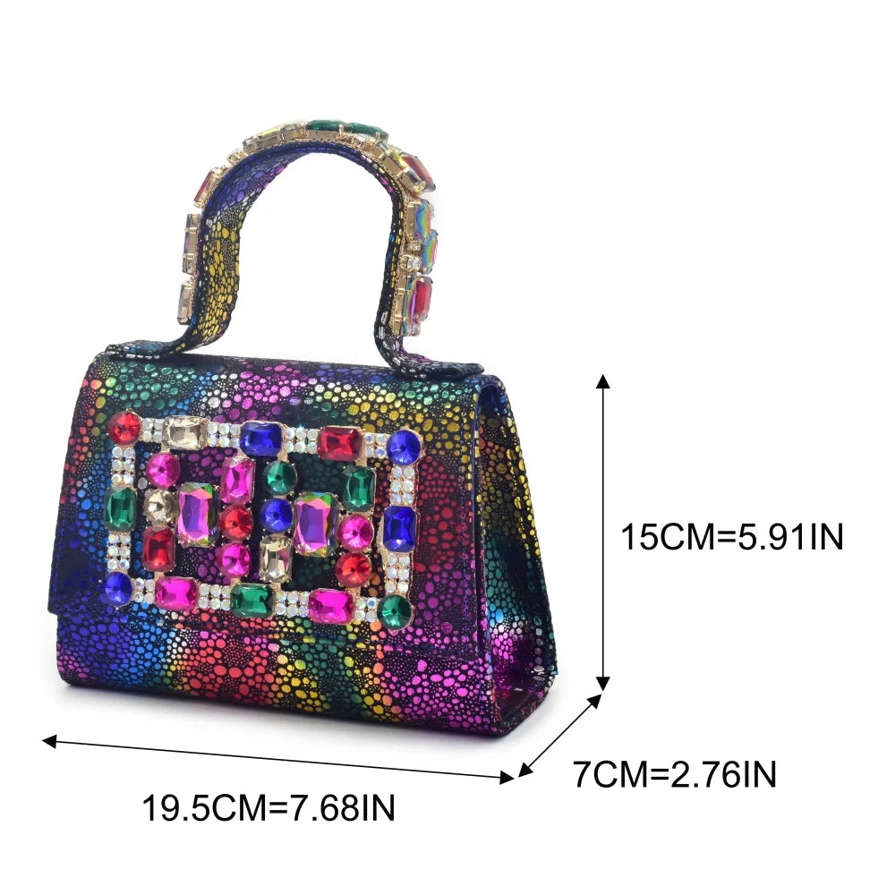 Luxury Rhinestone Shoe & Bag Set