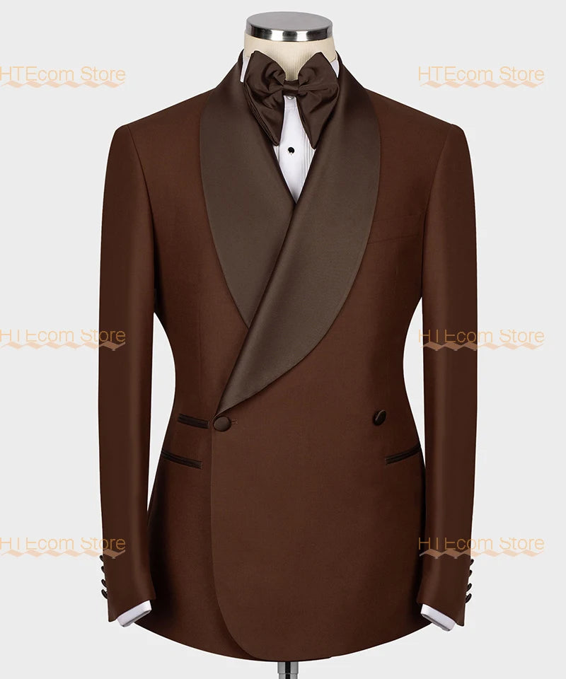 Business High-end Suits 2 Piece British Style Coat+Pants Customized