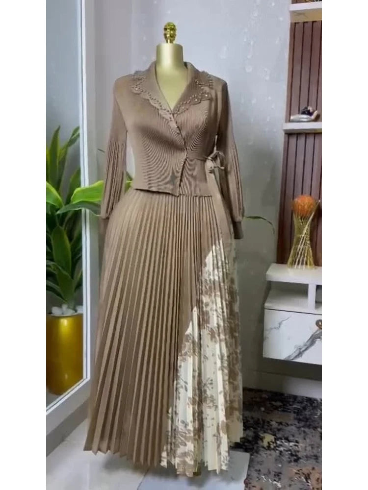 Spring New Pleated A-line Dress