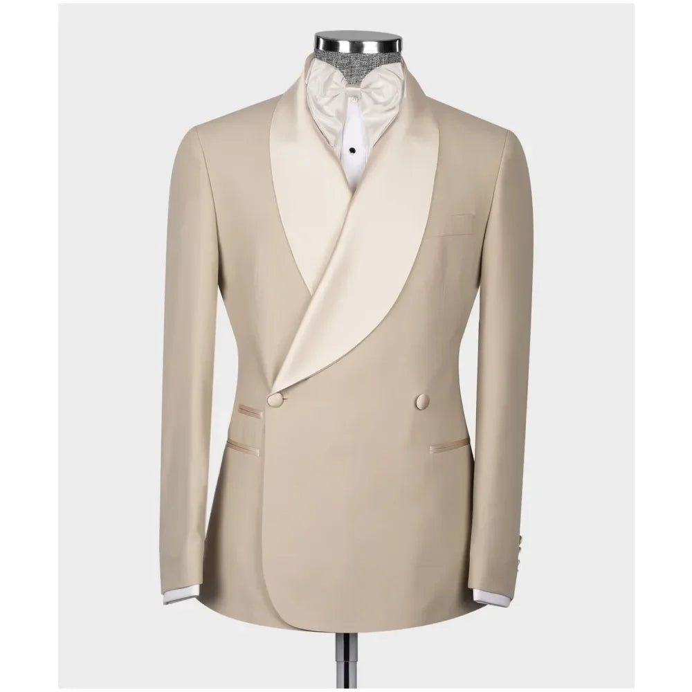 Business High-end Suits 2 Piece British Style Coat+Pants Customized