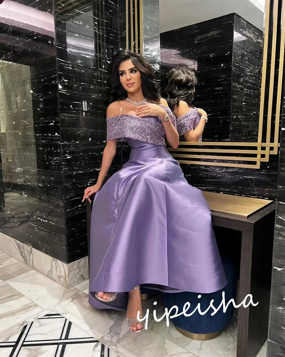 Classic Modern Style Formal Evening Off The Shoulder Ball Gown