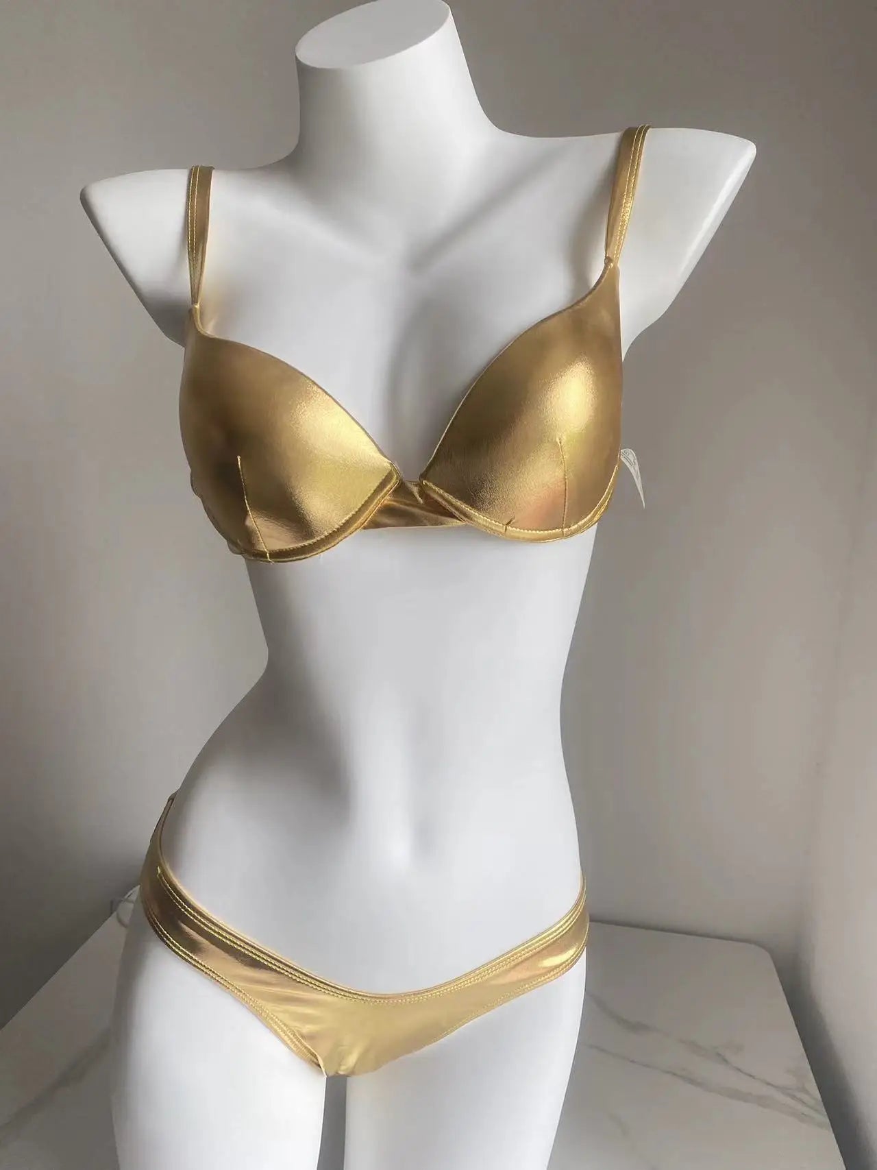 Metallic Push-Up Bikini Set