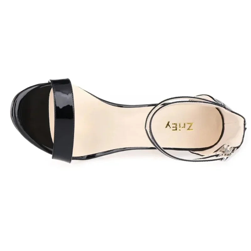 Summer Classic Sexy  Open Toe Ankle Strap Heel