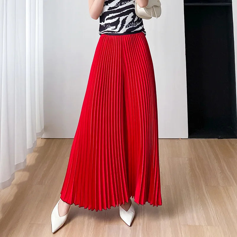 Summer High-End Wide Leg Skirt Pants