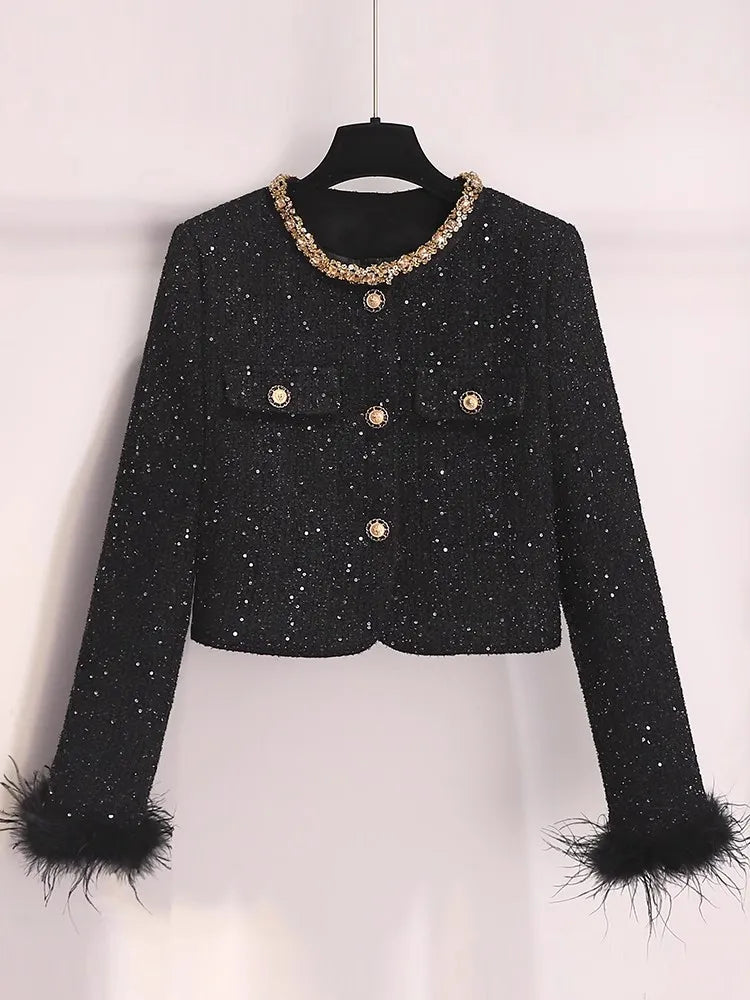 High Quality French Vintage Tweed Two Piece Set