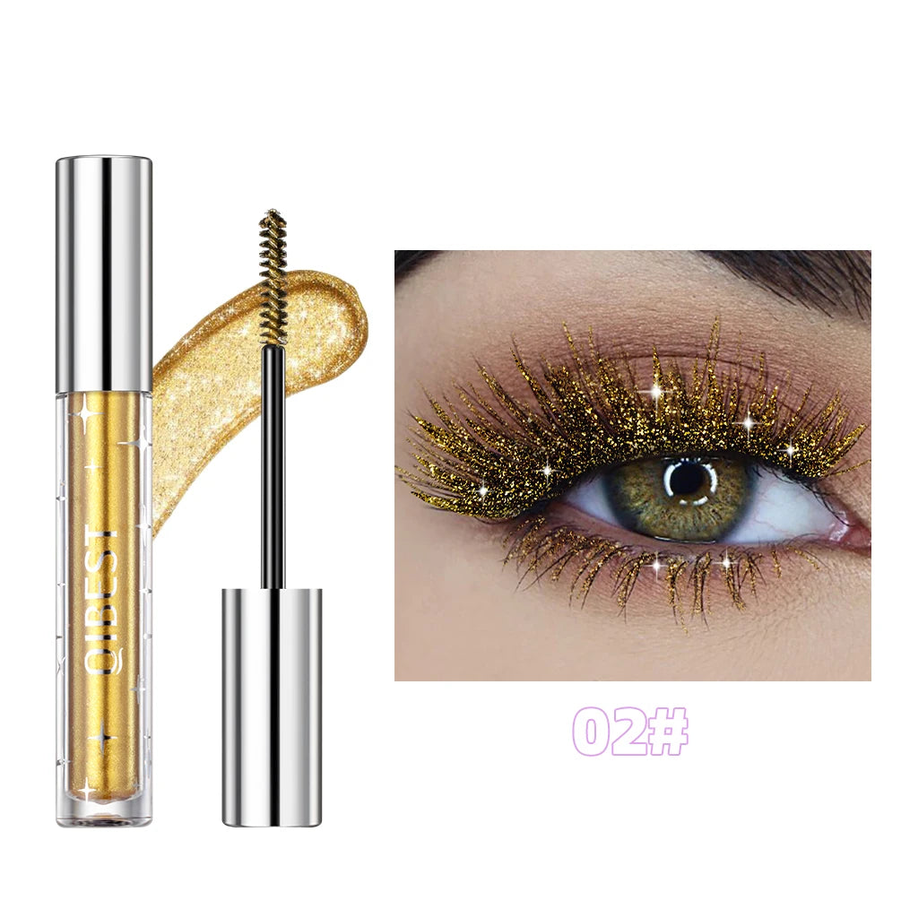 Glitter Mascara – 3 Dazzling Colors for Curled, Shiny, Long‑Lasting Lashes