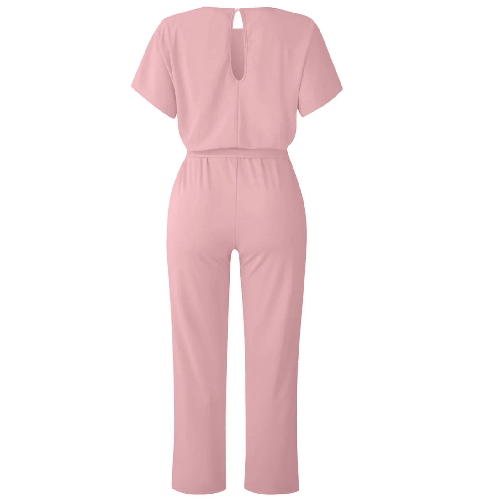 Sleeveless Belt Wide Leg Elegant Lady New Size Bodycon Jumpsuits