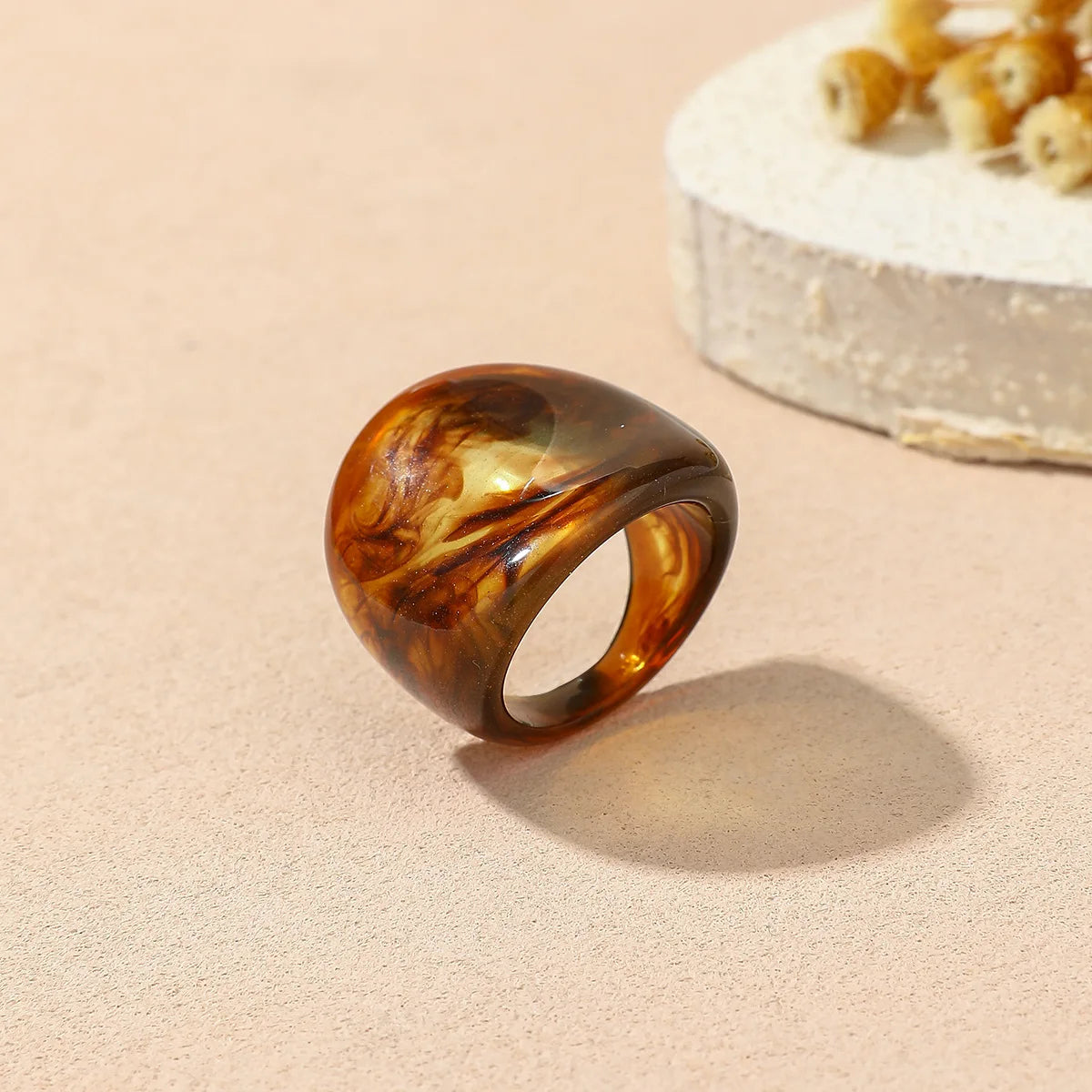 Dopamine Colorful Rings – Bold Geometric Resin Statement Jewelry for Women