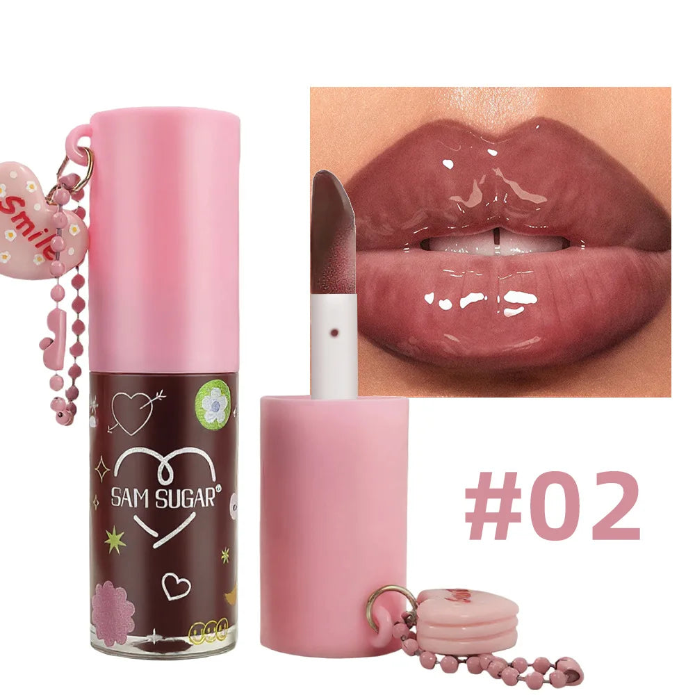 3 Colors Lips Butter Oil Moisturizing Mirror Shine Lip Gloss Long-Lasting Hydration for Soft Supple Lips Care Cosmetics Lip Tint
