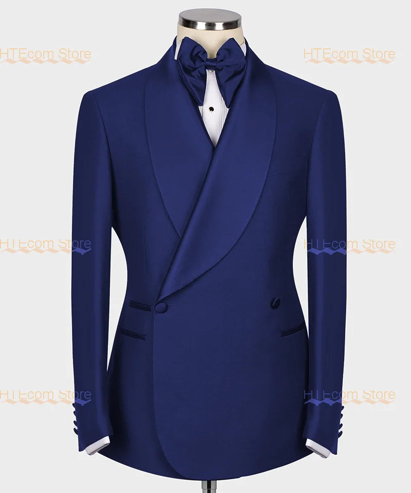 Business High-end Suits 2 Piece British Style Coat+Pants Customized