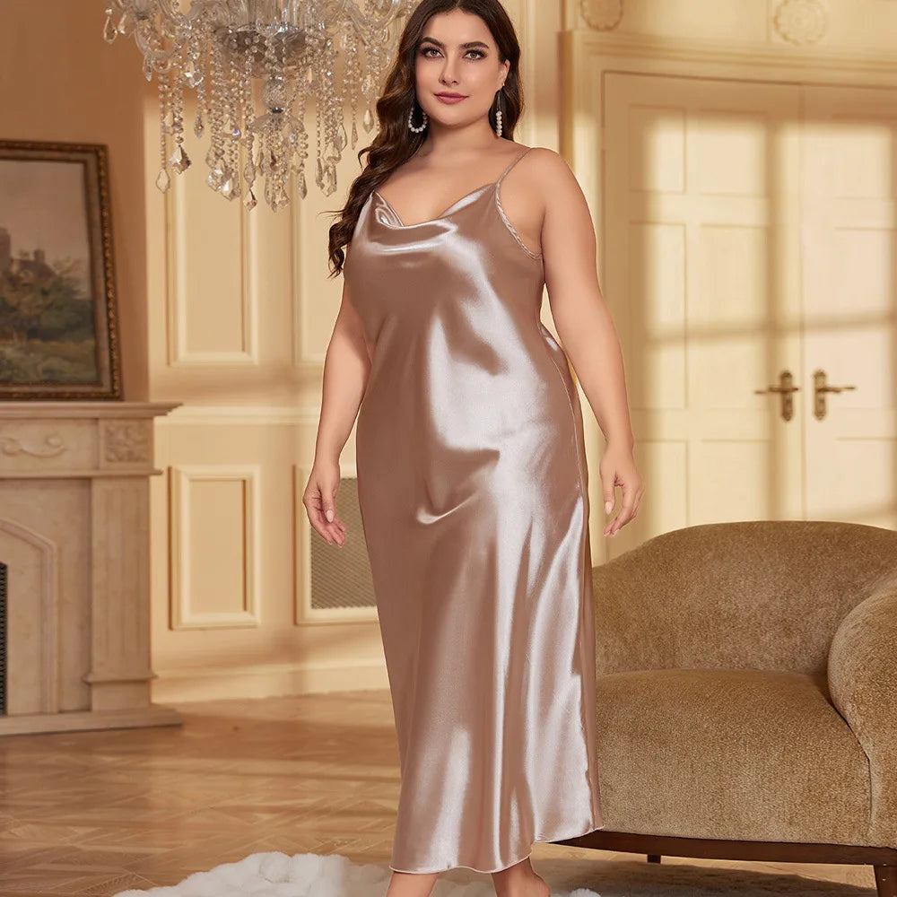 Summer New Satin Chemise Sleepwear