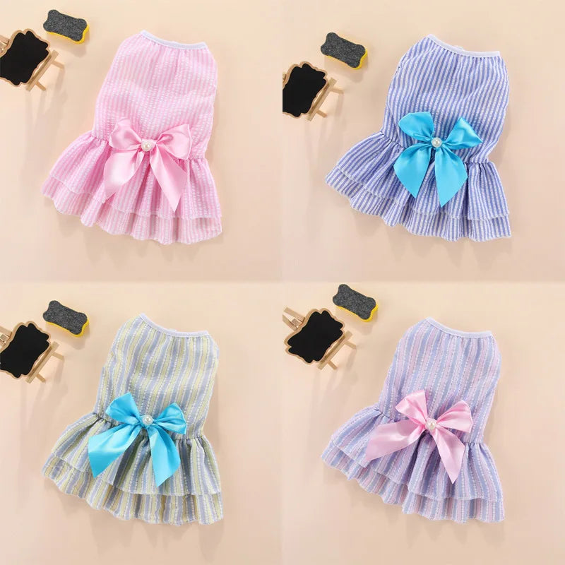 Floral Dog Dress for Small Dogs & Female Cats – Comfortable & Stylish