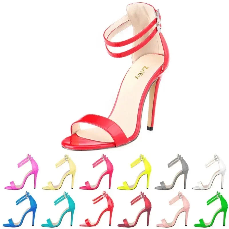 Summer Classic Sexy  Open Toe Ankle Strap Heel