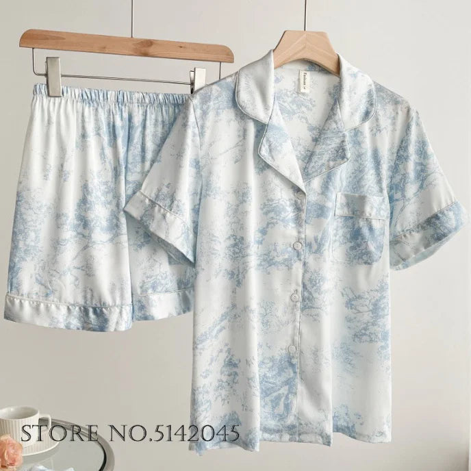 Spring Summer 2PCS Pajamas