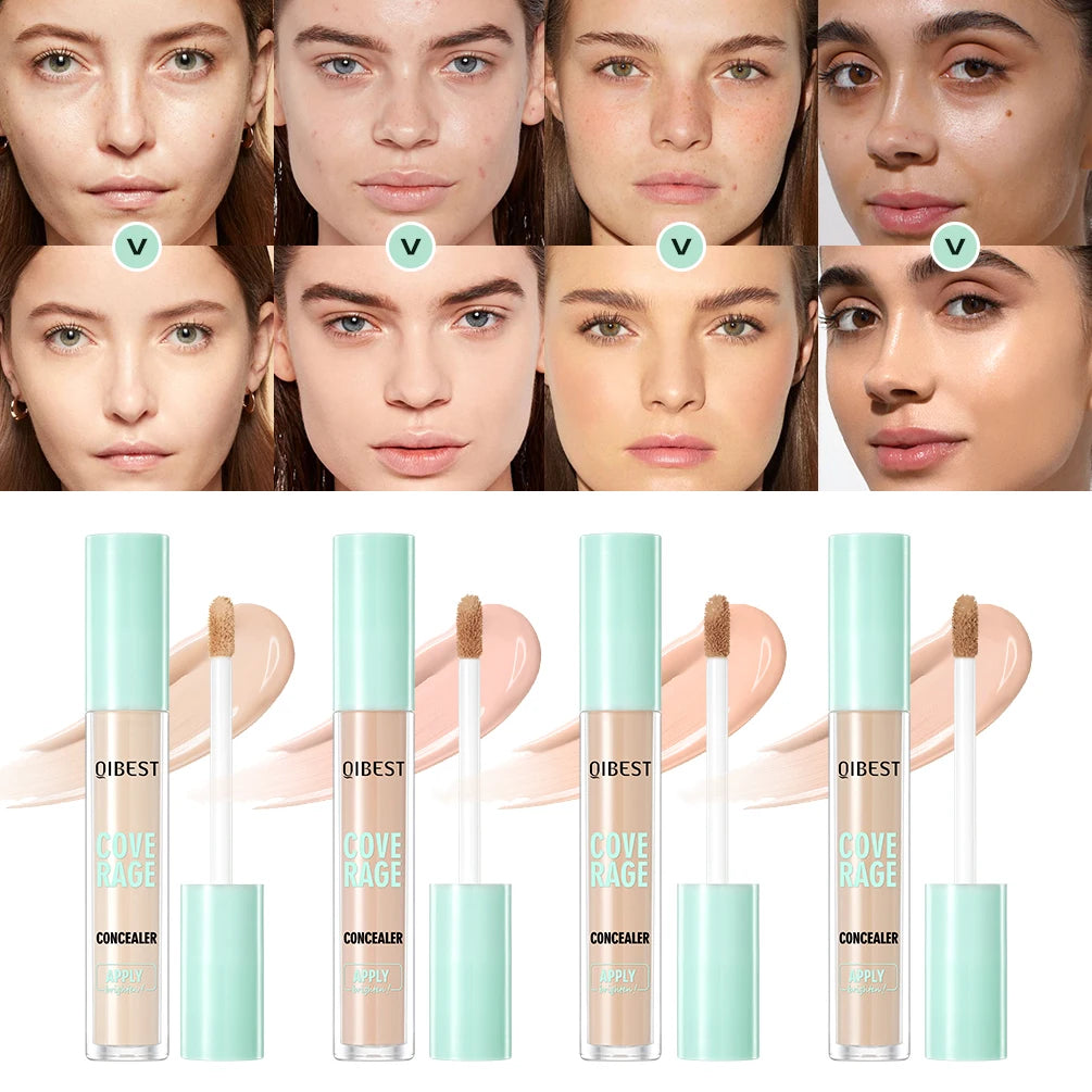 QIBEST Liquid Foundation Cream For High Coverage