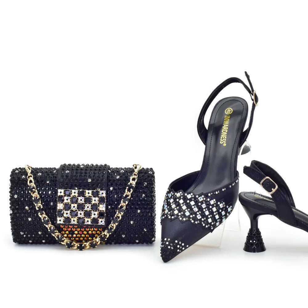 Luxury Italian Shoes & Bag Set for Women
