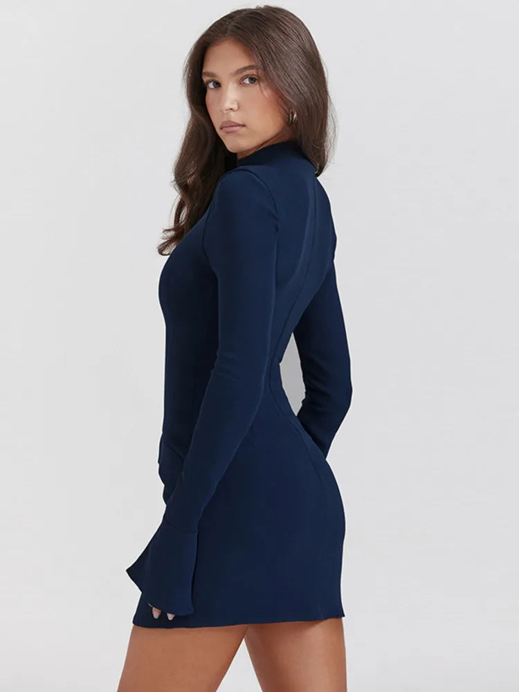 Autumn Winter New Long Sleeve Bodycon Club Party Dress