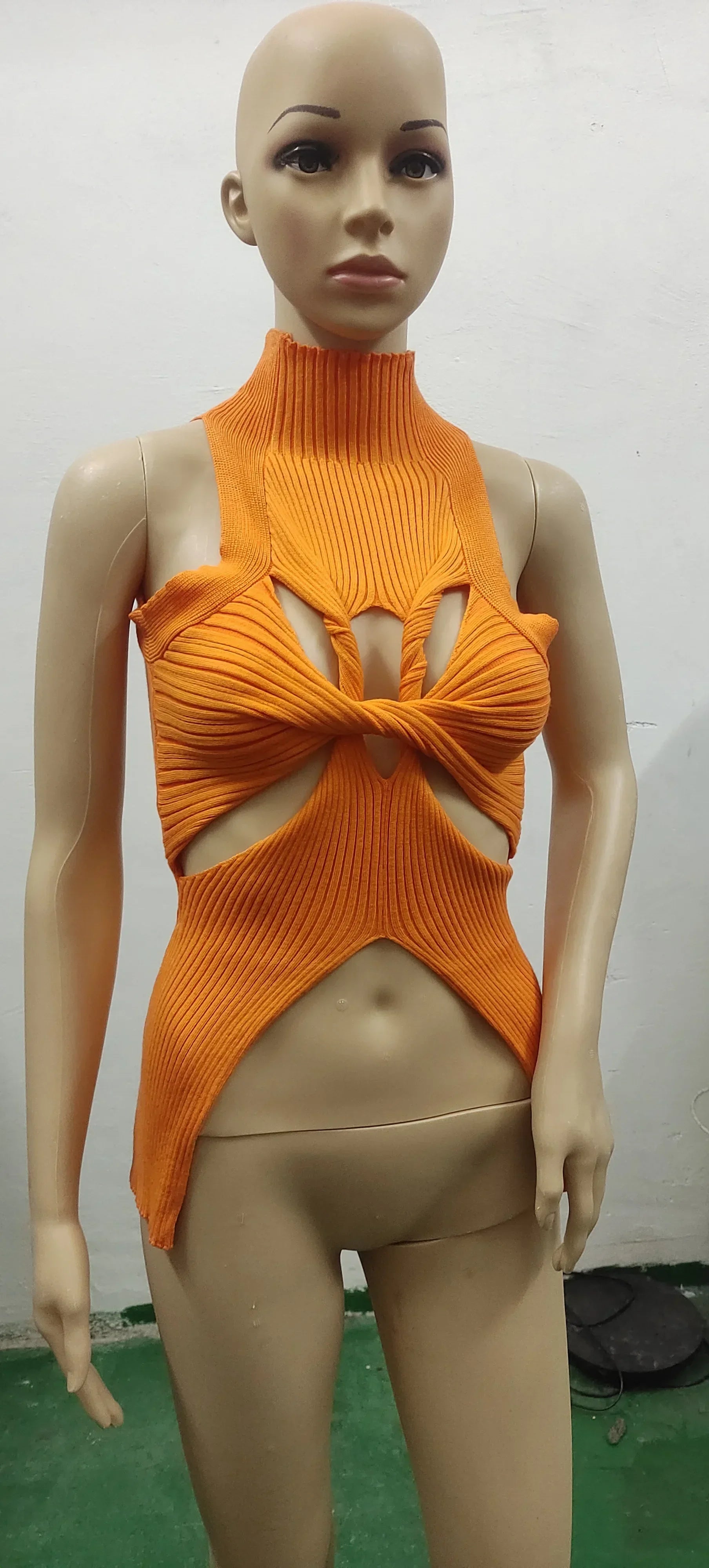 Sexy Hollow Out Knitted Crop Tops