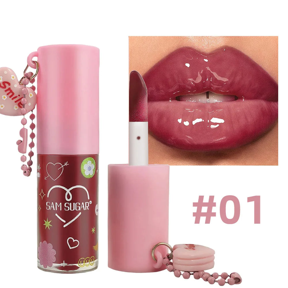3 Colors Lips Butter Oil Moisturizing Mirror Shine Lip Gloss Long-Lasting Hydration for Soft Supple Lips Care Cosmetics Lip Tint
