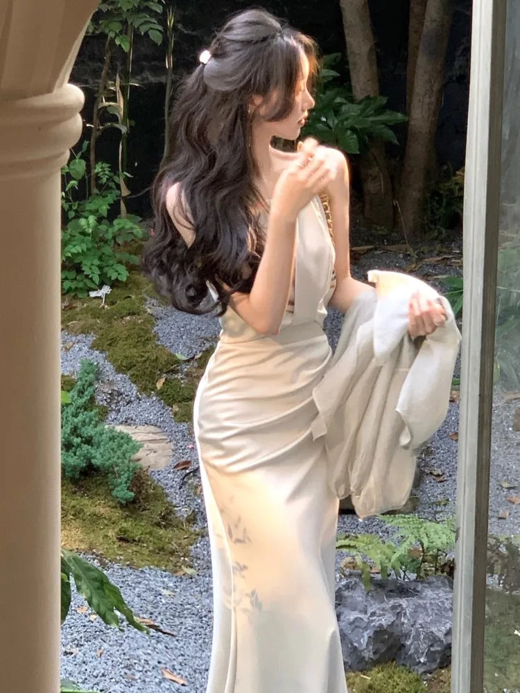New Summer Elegant Sleeveless Slim Mermaid Dress