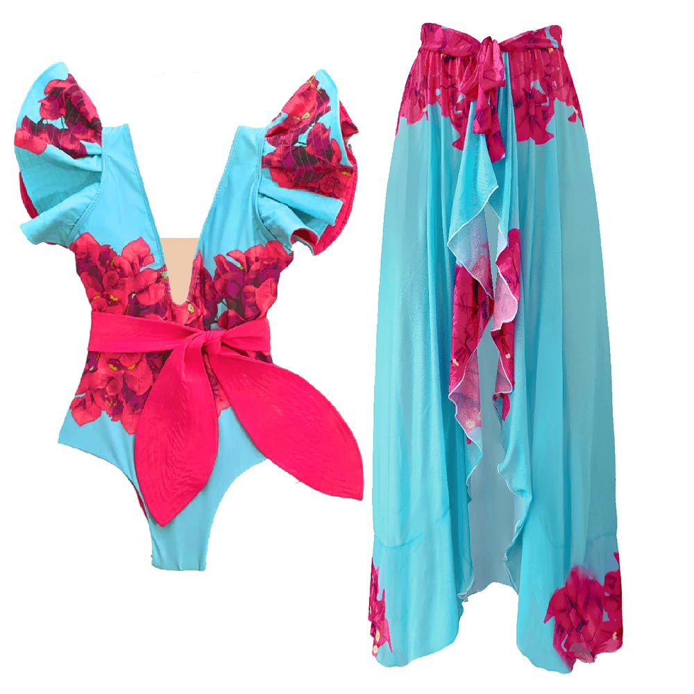 2024 Ruffle One Piece Swimsuit