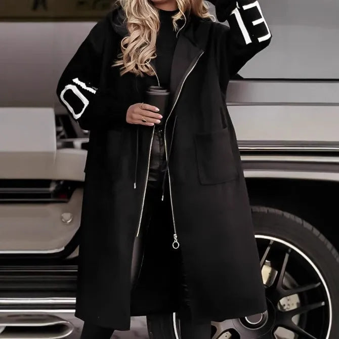 Fashion Oversized Winter Hooded Patchwork Coat