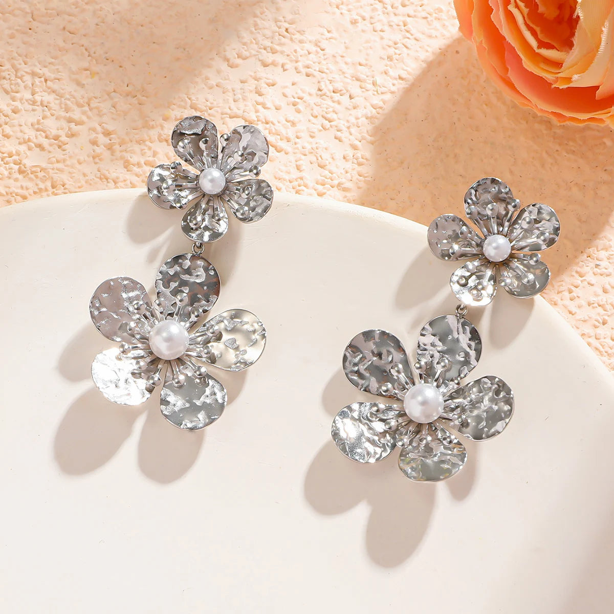 Luxury Glazed Rhinestone Dangle Earrings for Women
