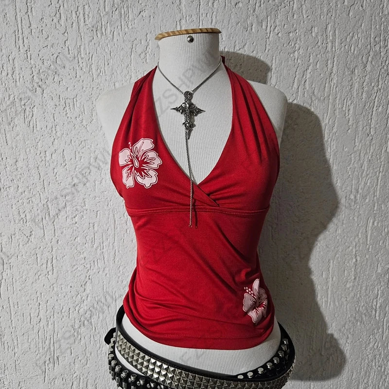 Cute Summer New Streetwear Chic Aesthetic Rock Gothic Sexy Punk Tank Top