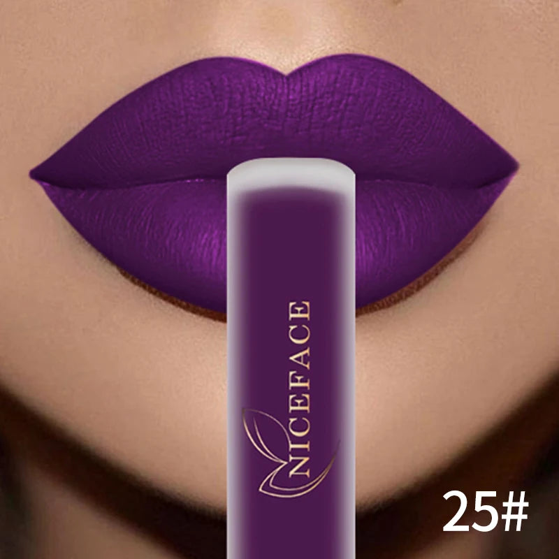 34-Color Matte Liquid Lipstick