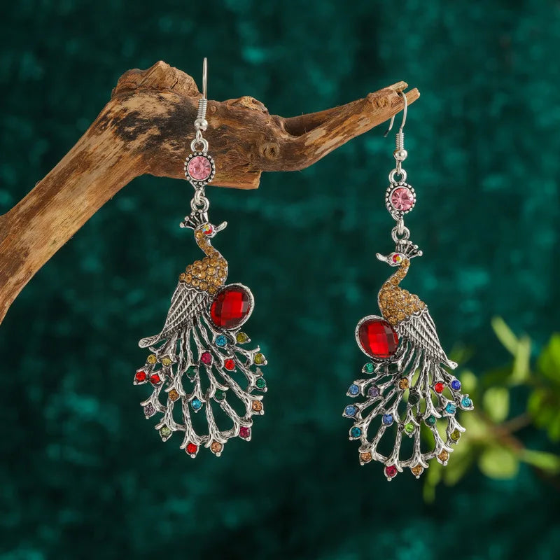 New Bohemian Multicolor Rhinestone Crystal Earrings