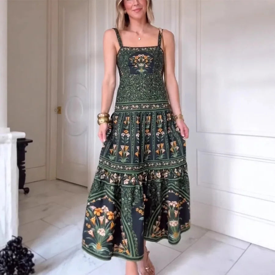 Boho Sling Long Dress