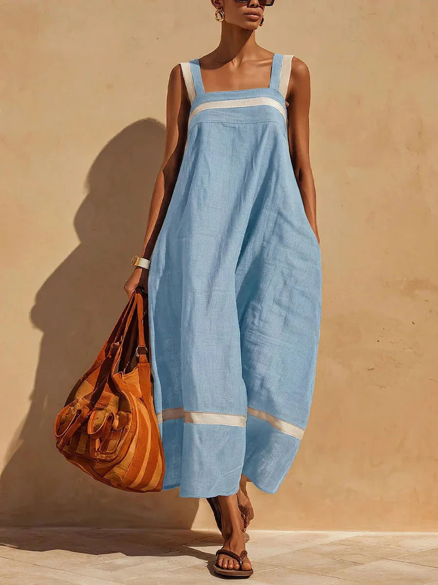 Summer Loose Suspender Maxi Dress