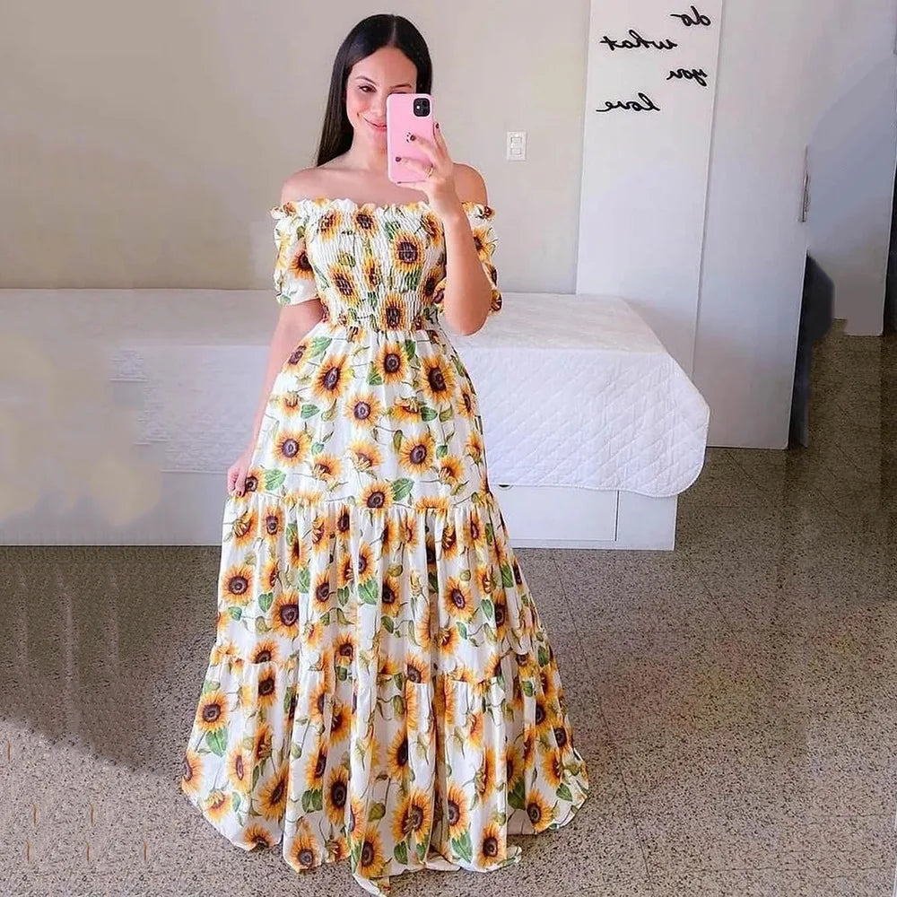 Boho Floral Summer Dress