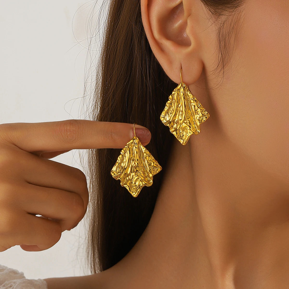 Luxury Glazed Rhinestone Dangle Earrings for Women