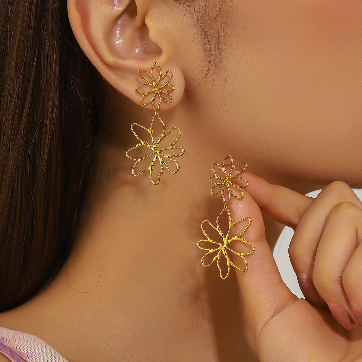 Luxury Glazed Rhinestone Dangle Earrings for Women