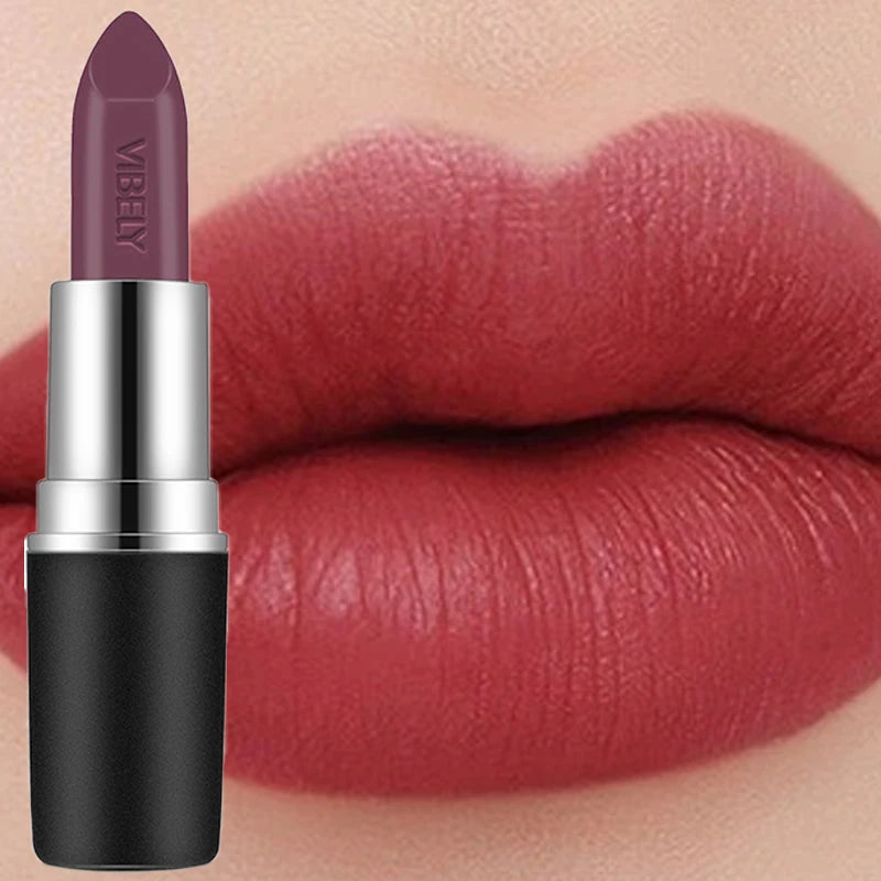 Frosted Velvet Matte Lipstick – 29 Bold Shades, Waterproof & Non‑Fading