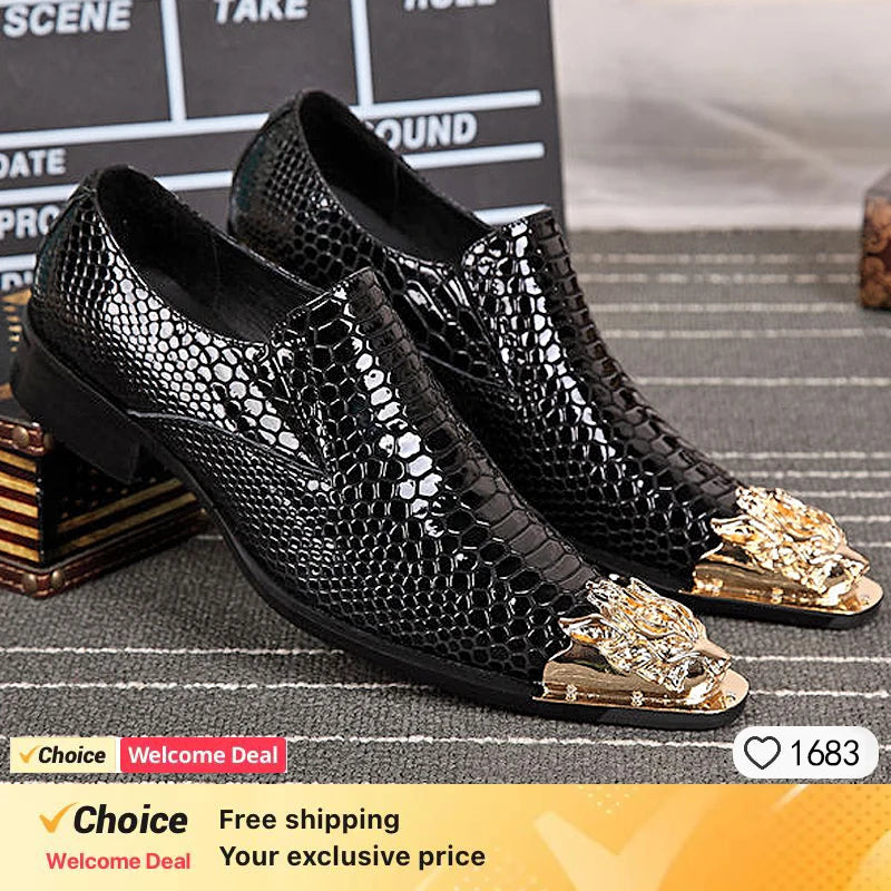Summer Black Glossy Leather Dress Shoes for Men – Pointed Toe Business &amp; Wedding Oxfords