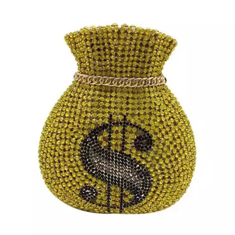 Fashion wallet brocade Crystal Bags Purse