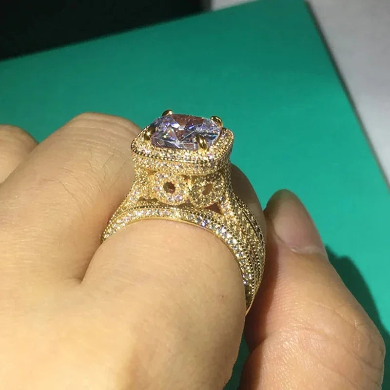 Gentle Luxury 3Pc/Set Rings with Shiny Cubic Zirconia
