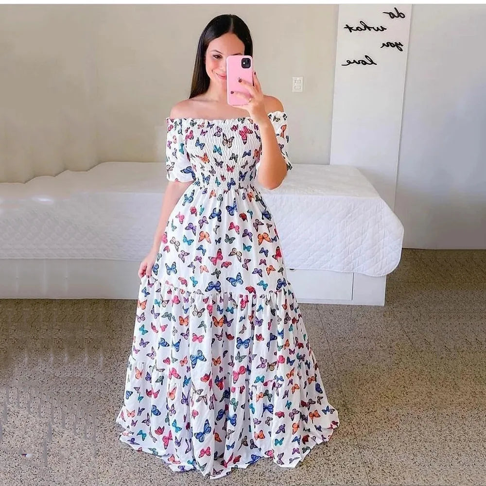 Boho Floral Summer Dress